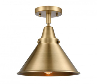 Briarcliff - 1 Light - 10 inch - Brushed Brass - Semi-Flush Mount (3442|447-1C-BB-M10-BB-LED)