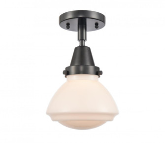 Olean - 1 Light - 7 inch - Matte Black - Semi-Flush Mount (3442|447-1C-BK-G321-LED)