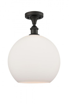 Athens - 1 Light - 12 inch - Oil Rubbed Bronze - Semi-Flush Mount (3442|516-1C-OB-G121-12-LED)