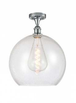 Athens - 1 Light - 14 inch - Polished Chrome - Semi-Flush Mount (3442|516-1C-PC-G124-14-LED)