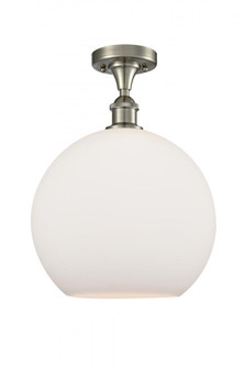 Athens - 1 Light - 12 inch - Brushed Satin Nickel - Semi-Flush Mount (3442|516-1C-SN-G121-12-LED)