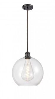 Athens - 1 Light - 12 inch - Oil Rubbed Bronze - Cord hung - Mini Pendant (3442|516-1P-OB-G122-12-LED)