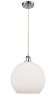 Athens - 1 Light - 12 inch - Polished Chrome - Cord hung - Mini Pendant (3442|516-1P-PC-G121-12-LED)