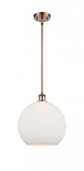 Athens - 1 Light - 12 inch - Antique Copper - Mini Pendant (3442|516-1S-AC-G121-12-LED)