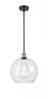 Athens - 1 Light - 12 inch - Black Antique Brass - Mini Pendant (3442|516-1S-BAB-G122-12-LED)