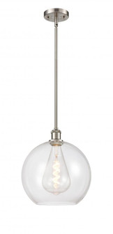 Athens - 1 Light - 12 inch - Brushed Satin Nickel - Mini Pendant (3442|516-1S-SN-G122-12)