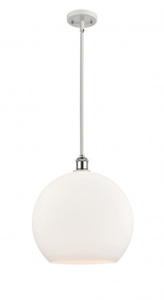 Athens - 1 Light - 14 inch - White Polished Chrome - Pendant (3442|516-1S-WPC-G121-14)