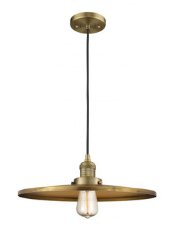 Appalachian - 1 Light - 16 inch - Brushed Brass - Cord hung - Mini Pendant (3442|201C-BB-MFR-BB-16)