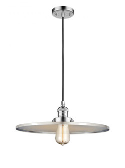 Appalachian - 1 Light - 16 inch - Polished Chrome - Cord hung - Mini Pendant (3442|201C-PC-MFR-PC-16-LED)
