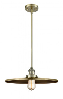 Appalachian - 1 Light - 16 inch - Antique Brass - Stem Hung - Mini Pendant (3442|201S-AB-MFR-AB-16-LED)