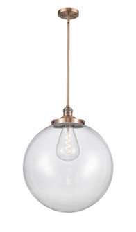 Beacon - 1 Light - 18 inch - Antique Copper - Stem Hung - Pendant (3442|201S-AC-G202-18-LED)