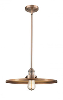 Appalachian - 1 Light - 16 inch - Antique Copper - Stem Hung - Mini Pendant (3442|201S-AC-MFR-AC-16-LED)