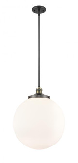Beacon - 1 Light - 16 inch - Black Antique Brass - Stem Hung - Pendant (3442|201S-BAB-G201-16)