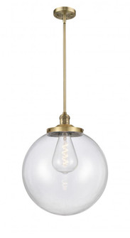Beacon - 1 Light - 16 inch - Brushed Brass - Stem Hung - Pendant (3442|201S-BB-G202-16-LED)