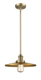 Appalachian - 1 Light - 12 inch - Brushed Brass - Stem Hung - Mini Pendant (3442|201S-BB-MFR-BB-12-LED)