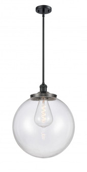 Beacon - 1 Light - 16 inch - Matte Black - Stem Hung - Pendant (3442|201S-BK-G202-16)