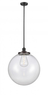 Beacon - 1 Light - 18 inch - Oil Rubbed Bronze - Stem Hung - Pendant (3442|201S-OB-G202-18-LED)
