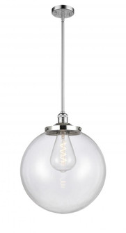 Beacon - 1 Light - 16 inch - Polished Chrome - Stem Hung - Pendant (3442|201S-PC-G202-16-LED)