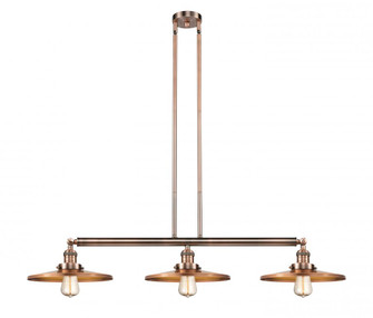 Appalachian - 3 Light - 45 inch - Antique Copper - Stem Hung - Adjustable Island Light (3442|213-AC-MFR-AC-12-LED)