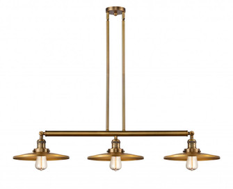 Appalachian - 3 Light - 45 inch - Brushed Brass - Stem Hung - Adjustable Island Light (3442|213-BB-MFR-BB-12)
