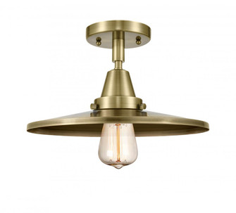 Appalachian - 1 Light - 12 inch - Antique Brass - Semi-Flush Mount (3442|447-1C-AB-MFR-AB-12-LED)