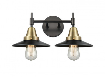 Railroad - 2 Light - 17 inch - Black Antique Brass - Bath Vanity Light (3442|447-2W-BAB-M6-BK)