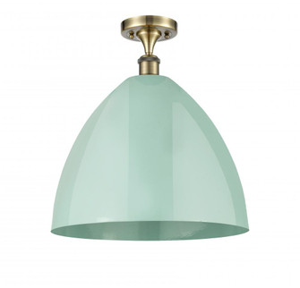 Plymouth - 1 Light - 16 inch - Antique Brass - Semi-Flush Mount (3442|516-1C-AB-MBD-16-SF-LED)