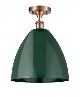 Plymouth - 1 Light - 12 inch - Antique Copper - Semi-Flush Mount (3442|516-1C-AC-MBD-12-GR-LED)