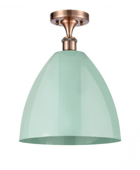 Plymouth - 1 Light - 12 inch - Antique Copper - Semi-Flush Mount (3442|516-1C-AC-MBD-12-SF)