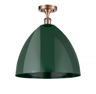 Plymouth - 1 Light - 16 inch - Antique Copper - Semi-Flush Mount (3442|516-1C-AC-MBD-16-GR)