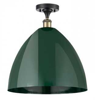 Plymouth - 1 Light - 16 inch - Black Antique Brass - Semi-Flush Mount (3442|516-1C-BAB-MBD-16-GR-LED)