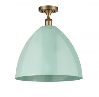 Plymouth - 1 Light - 16 inch - Brushed Brass - Semi-Flush Mount (3442|516-1C-BB-MBD-16-SF-LED)