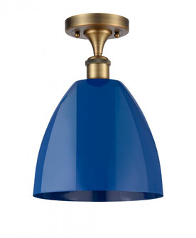 Plymouth - 1 Light - 9 inch - Brushed Brass - Semi-Flush Mount (3442|516-1C-BB-MBD-9-BL-LED)