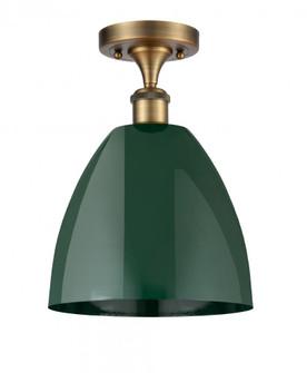 Plymouth - 1 Light - 9 inch - Brushed Brass - Semi-Flush Mount (3442|516-1C-BB-MBD-9-GR-LED)