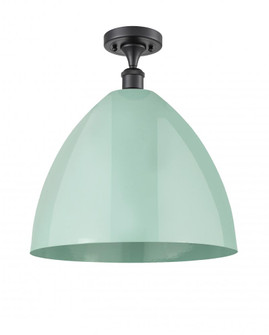 Plymouth - 1 Light - 16 inch - Matte Black - Semi-Flush Mount (3442|516-1C-BK-MBD-16-SF-LED)