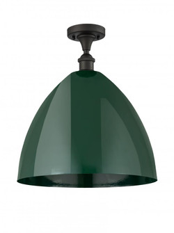 Plymouth - 1 Light - 16 inch - Oil Rubbed Bronze - Semi-Flush Mount (3442|516-1C-OB-MBD-16-GR-LED)