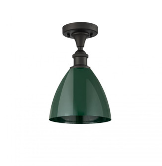 Plymouth - 1 Light - 8 inch - Oil Rubbed Bronze - Semi-Flush Mount (3442|516-1C-OB-MBD-75-GR)