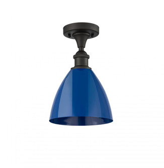 Plymouth - 1 Light - 8 inch - Oil Rubbed Bronze - Semi-Flush Mount (3442|516-1C-OB-MBD-75-BL-LED)