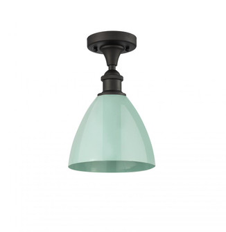 Plymouth - 1 Light - 8 inch - Oil Rubbed Bronze - Semi-Flush Mount (3442|516-1C-OB-MBD-75-SF)