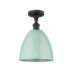 Plymouth - 1 Light - 9 inch - Oil Rubbed Bronze - Semi-Flush Mount (3442|516-1C-OB-MBD-9-SF)