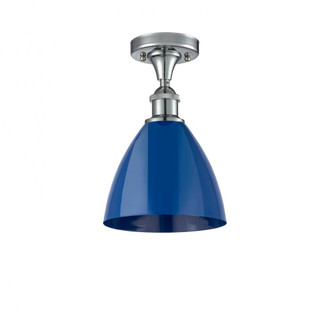 Plymouth - 1 Light - 8 inch - Polished Chrome - Semi-Flush Mount (3442|516-1C-PC-MBD-75-BL-LED)