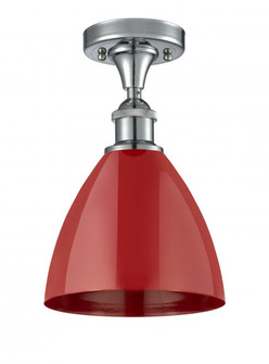 Plymouth - 1 Light - 8 inch - Polished Chrome - Semi-Flush Mount (3442|516-1C-PC-MBD-75-RD)