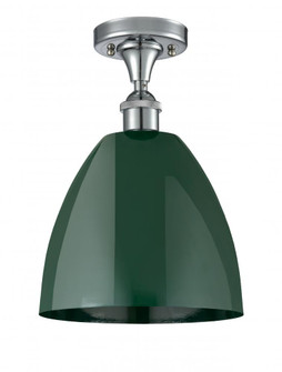 Plymouth - 1 Light - 9 inch - Polished Chrome - Semi-Flush Mount (3442|516-1C-PC-MBD-9-GR)