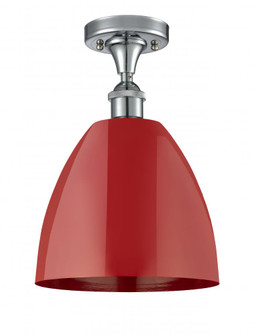 Plymouth - 1 Light - 9 inch - Polished Chrome - Semi-Flush Mount (3442|516-1C-PC-MBD-9-RD)