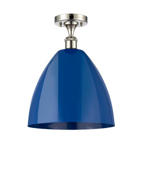Plymouth - 1 Light - 12 inch - Polished Nickel - Semi-Flush Mount (3442|516-1C-PN-MBD-12-BL)