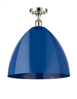 Plymouth - 1 Light - 16 inch - Polished Nickel - Semi-Flush Mount (3442|516-1C-PN-MBD-16-BL)