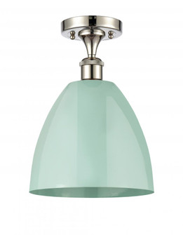 Plymouth - 1 Light - 9 inch - Polished Nickel - Semi-Flush Mount (3442|516-1C-PN-MBD-9-SF)