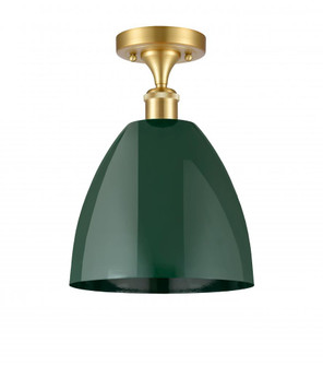 Plymouth - 1 Light - 9 inch - Satin Gold - Semi-Flush Mount (3442|516-1C-SG-MBD-9-GR)