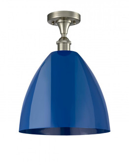 Plymouth - 1 Light - 12 inch - Brushed Satin Nickel - Semi-Flush Mount (3442|516-1C-SN-MBD-12-BL)