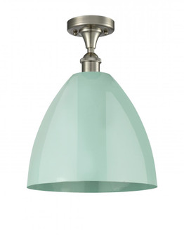 Plymouth - 1 Light - 12 inch - Brushed Satin Nickel - Semi-Flush Mount (3442|516-1C-SN-MBD-12-SF-LED)